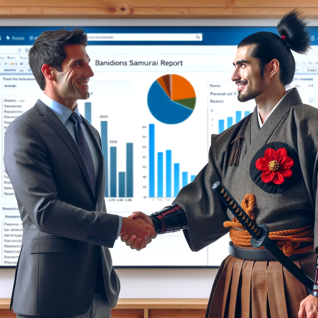 Power BI Samurai handshake